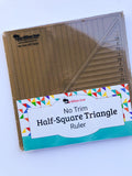 No Trim Half-Square Triangle Ruler and Pattern